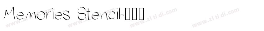 Memories Stencil字体转换